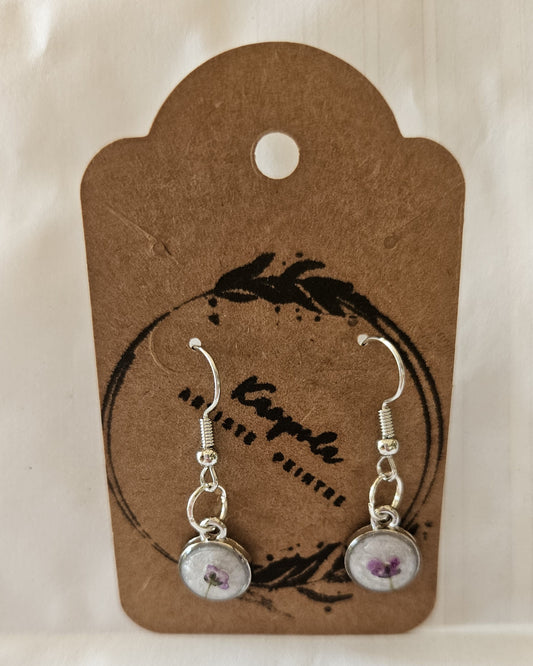 Boucles d'oreille Micro violette
