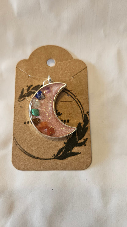 Lune rose de chakra