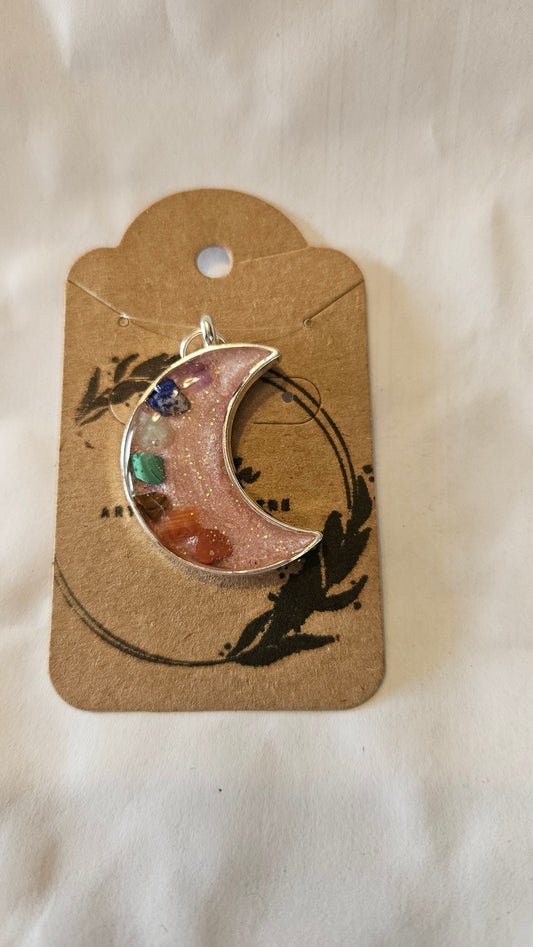 Lune rose de chakra
