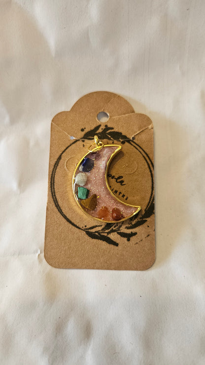 Lune rose de chakra