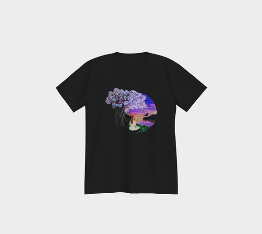 T-Shirt Noir Bulle de sérénité