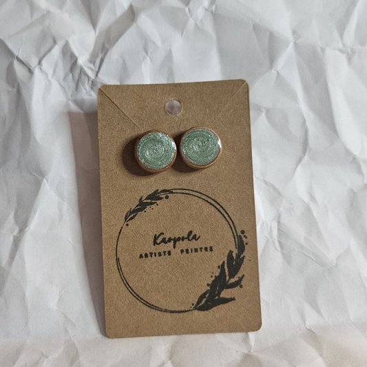 Bois d'oreilles turquoise