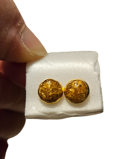 Clou d'oreille boutons d'or